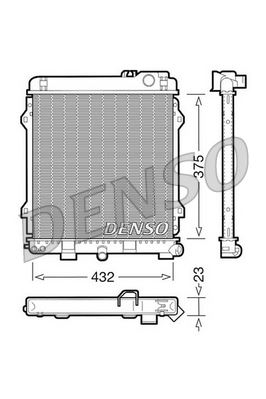 DENSO DRM05031 Soğutma Sistemi Su Soğutucu & Parçaları - BMW 3 (E30) uyumlu