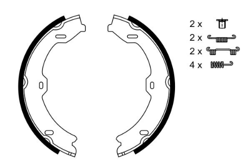 BOSCH 0 986 487 725 Fren Sistemleri El Fren Kolu - MERCEDES-BENZ S-SERISI (W221, V221) uyumlu