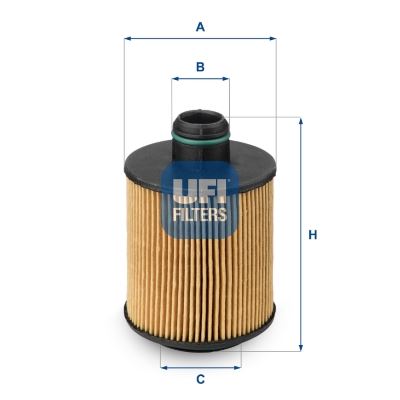 UFI 25.061.00 Motor Yağ Filtresi - SUZUKI SWIFT IV (FZ, NZ) uyumlu