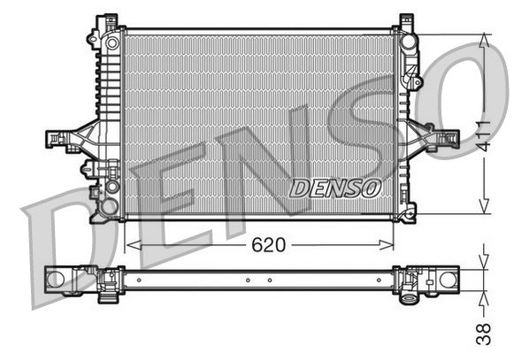 DENSO DRM33066 Soğutma Sistemi Su Soğutucu & Parçaları - VOLVO C70 I Coupe (872) uyumlu