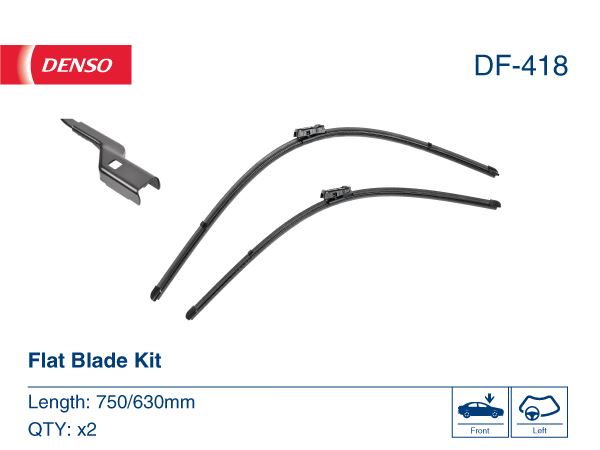 DENSO DF-418 Kaporta & Gövde Parçaları Cam Silecek Mekanizması - CITROËN DS5 uyumlu