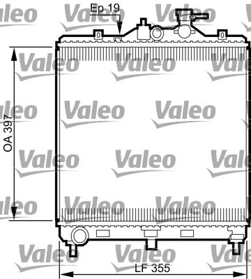 VALEO 735522 Soğutma Sistemi Su Soğutucu & Parçaları - KIA PICANTO I (SA) uyumlu