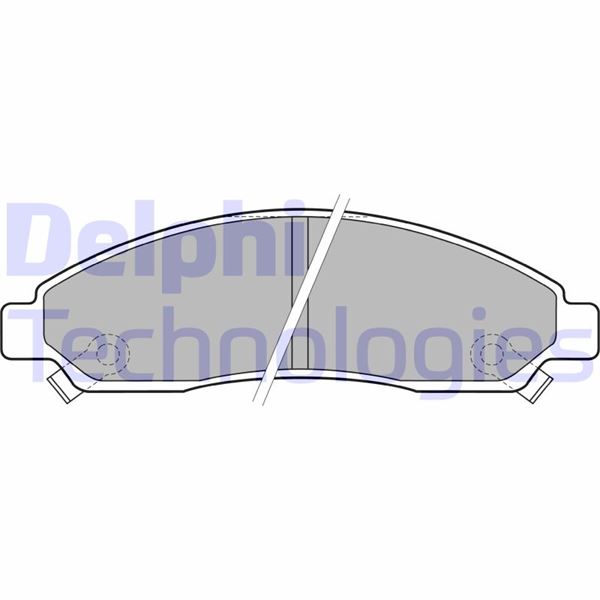 DELPHI LP2037 Fren Sistemleri Fren Balatası - ISUZU D-MAX I (TFR, TFS) uyumlu