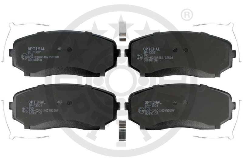 OPTIMAL BP-13001 Fren Sistemleri Fren Balatası - MITSUBISHI OUTLANDER III (GG_W, GF_W, ZJ, ZL, ZK) uyumlu