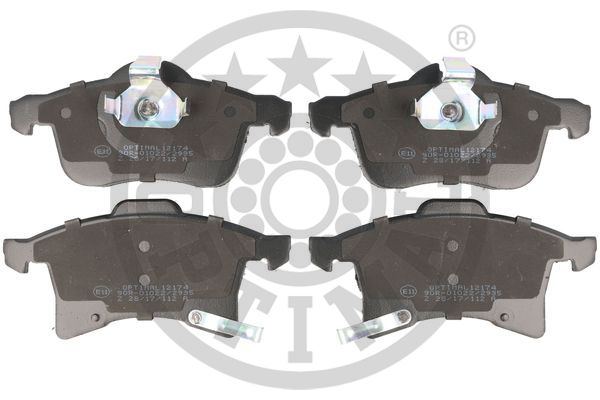 OPTIMAL BP-12174 Fren Sistemleri Fren Balatası - OPEL MERIVA A MPV (X03) uyumlu
