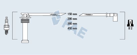 FAE 85125 Ateşleme Sistemi Ateşleme Kablosu - FORD C-MAX II (DXA/CB7, DXA/CEU) uyumlu