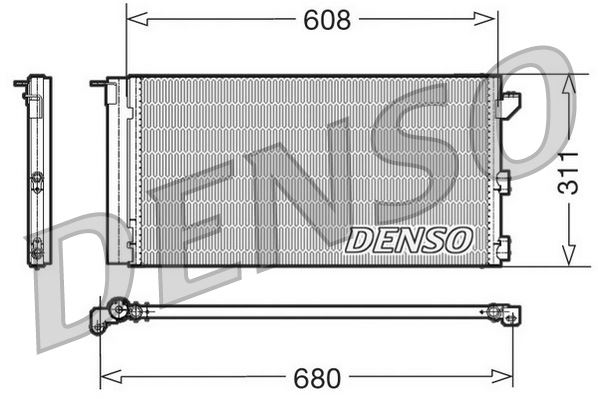 DENSO DCN09105 İklimlendirme Sistemi Klima Radyatörü - FIAT PANDA (169_) uyumlu