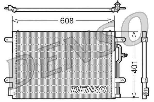 DENSO DCN02012 İklimlendirme Sistemi Klima Radyatörü - AUDI A4 B6 (8E2) uyumlu