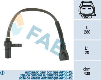 FAE 79123 Şanzıman Kontrol Ünitesi & Sensör - VOLVO S40 I (644) uyumlu