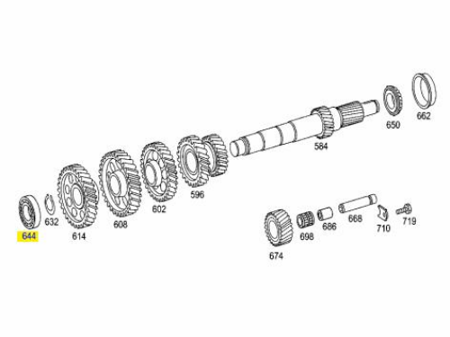 Şanzıman Rulmanı - MERCEDES ORIJINAL - A0159819005 Ürün Görseli