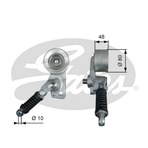 GATES T38604 Motor Kayış Gergisi - MERCEDES-BENZ ACTROS MP2 / MP3 uyumlu