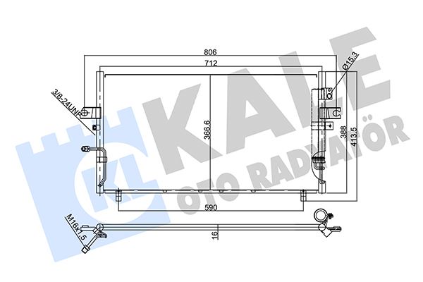 KALE OTO RADYATÖR 358035 İklimlendirme Sistemi Klima Radyatörü - NISSAN MAXIMA / MAXIMA QX IV (A32) uyumlu