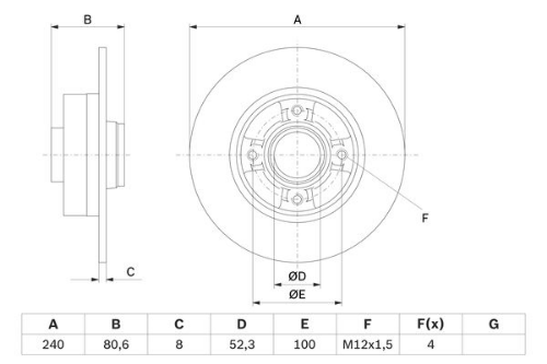 BOSCH 0 986 479 007 30-GRP-0 986 479 007 Ürün Görseli
