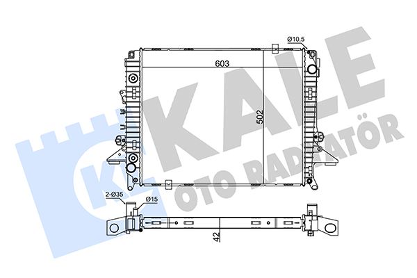 KALE OTO RADYATÖR 354975 Soğutma Sistemi Su Soğutucu & Parçaları - LAND ROVER DISCOVERY IV (L319) uyumlu