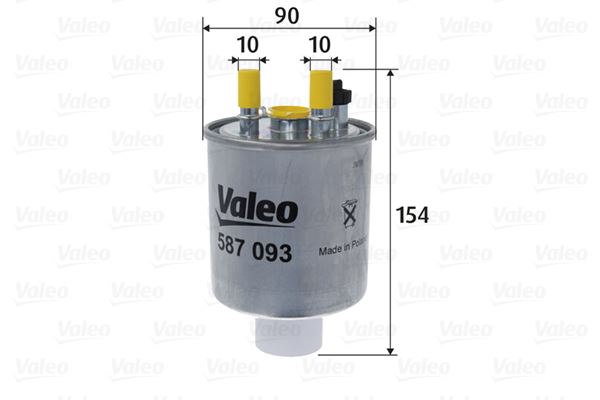 VALEO 587093 Yakıt Sistemi Yakıt Filtresi - RENAULT TWINGO II (CN0_) uyumlu