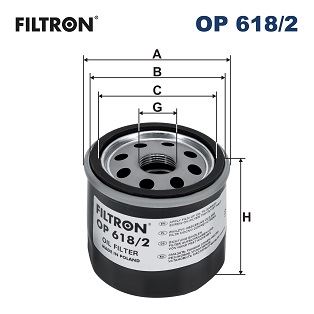 FILTRON OP 618/2 Motor Yağ Filtresi - TOYOTA CAMRY (_V7_, _VA7_, _VH7_) uyumlu