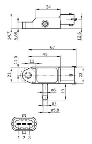 BOSCH 0 281 002 593 Emme & Egzoz Sistemi Egzoz Sensörleri - RENAULT KANGOO Express (FC0/1_) uyumlu