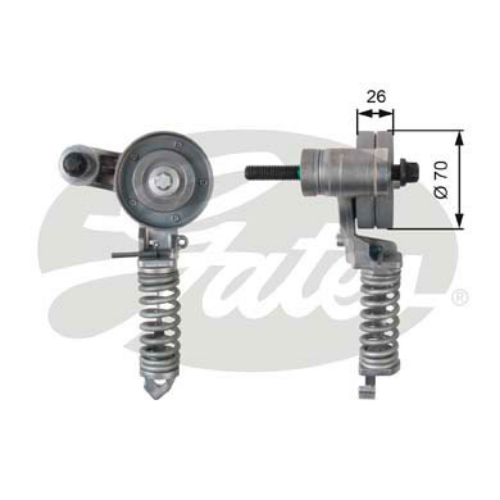 GATES T38344 Motor Kayış Gergisi - OPEL CORSA D (S07) uyumlu