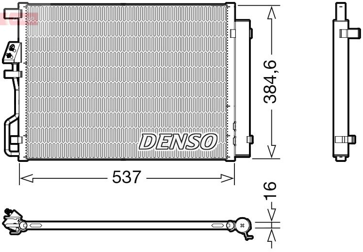 DENSO DCN41021 İklimlendirme Sistemi Klima Radyatörü - HYUNDAI TUCSON (TL, TLE) uyumlu