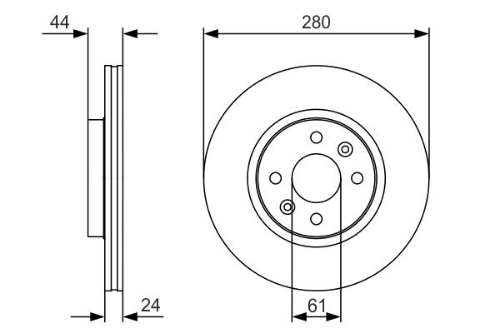 BOSCH 0 986 479 R67 Fren Sistemleri Fren Diski - RENAULT CAPTUR I (J5_, H5_) uyumlu