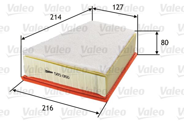 VALEO 585060 Motor Hava Filtresi - SKODA ROOMSTER (5J7) uyumlu