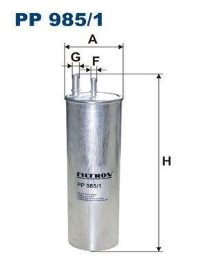 FILTRON PP 985/1 Yakıt Sistemi Yakıt Filtresi - VW MULTIVAN T5 (7HM, 7HN, 7HF, 7EF, 7EM, 7EN) uyumlu