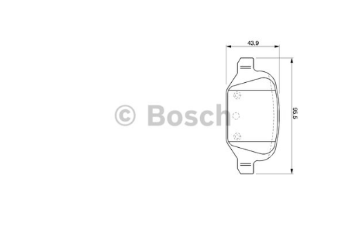 BOSCH 0 986 424 756 Fren Sistemleri Fren Balatası - FIAT PUNTO (188_) uyumlu