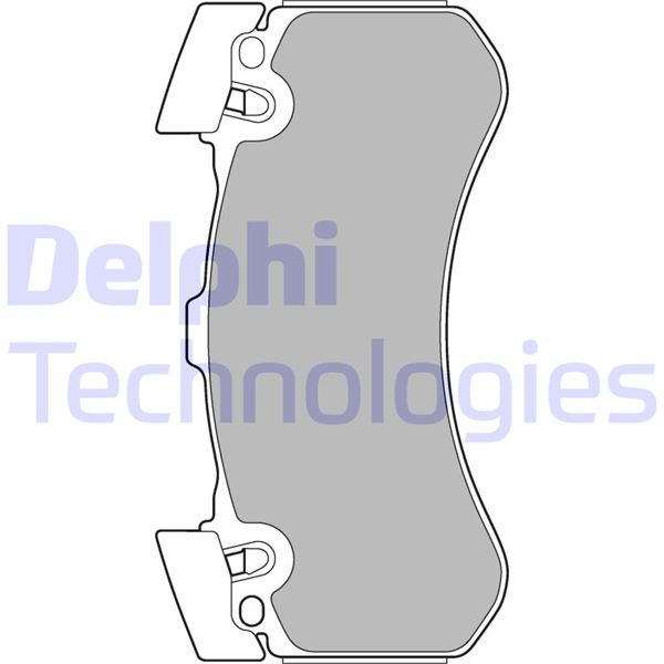 DELPHI LP2283 Fren Sistemleri Fren Balatası - AUDI A7 Sportback (4GA, 4GF) uyumlu