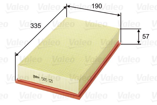 VALEO 585121 Motor Hava Filtresi - MERCEDES-BENZ E-SERISI (W124) uyumlu