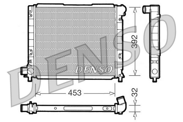 DENSO DRM09051 Soğutma Sistemi Su Soğutucu & Parçaları - LANCIA THEMA (834_) uyumlu