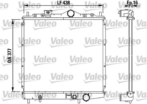 VALEO 731647 Soğutma Sistemi Su Soğutucu & Parçaları - MITSUBISHI COLT IV (CA_A) uyumlu