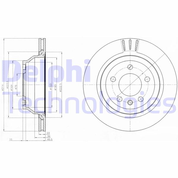 DELPHI BG3894 Fren Sistemleri Fren Diski - VW TOUAREG (7P5, 7P6) uyumlu