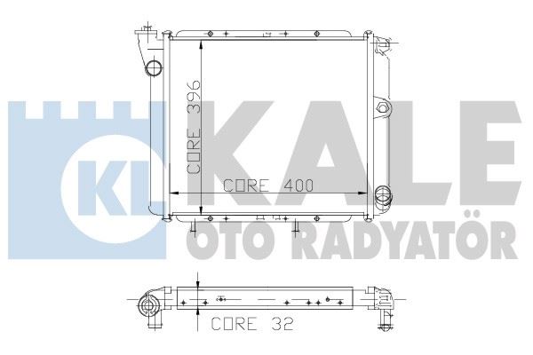 Su Radyatörü - KALE OTO RADYATÖR - 0500142PF Ürün Görseli