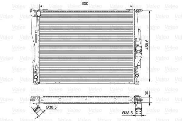 VALEO 701542 Soğutma Sistemi Su Soğutucu & Parçaları - BMW 3 Touring (E91) uyumlu