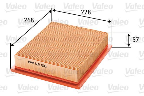 VALEO 585008 Motor Hava Filtresi - VW GOLF III (1H1) uyumlu