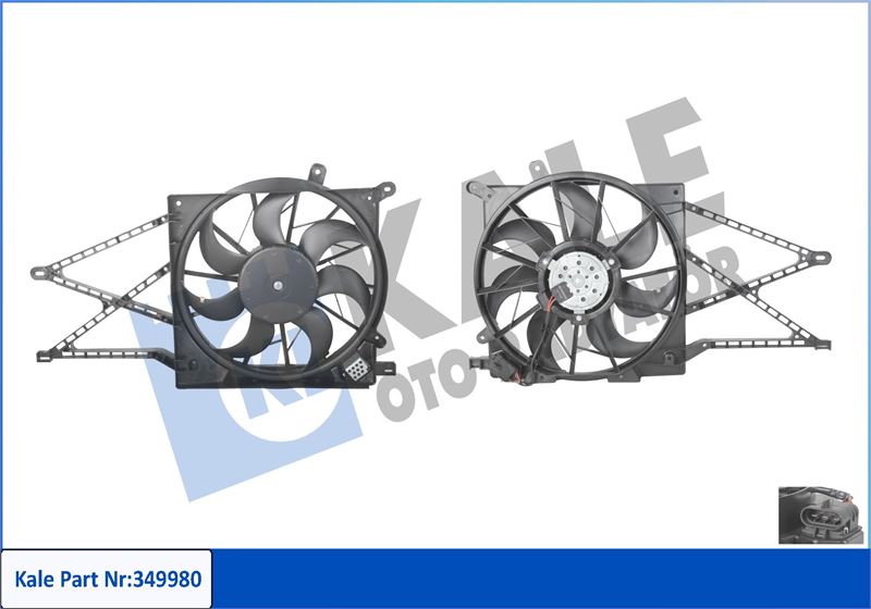 KALE OTO RADYATÖR 349980 Soğutma Sistemi Fan - OPEL ASTRA G Hatchback (T98) uyumlu