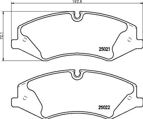 BREMBO P 44 024 Fren Sistemleri Fren Balatası - LAND ROVER RANGE ROVER III (L322) uyumlu