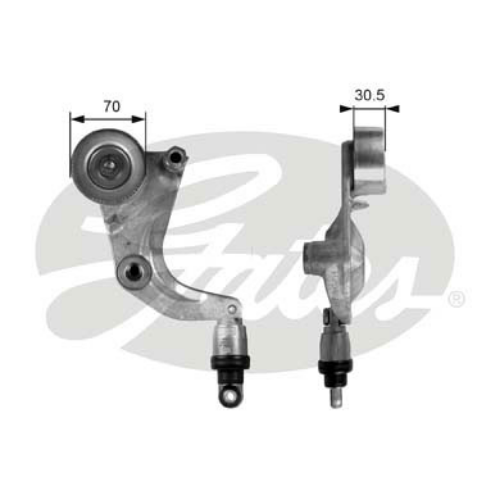 GATES T39077 Motor Kayış Gergisi - HONDA CIVIC VIII Hatchback (FN, FK) uyumlu