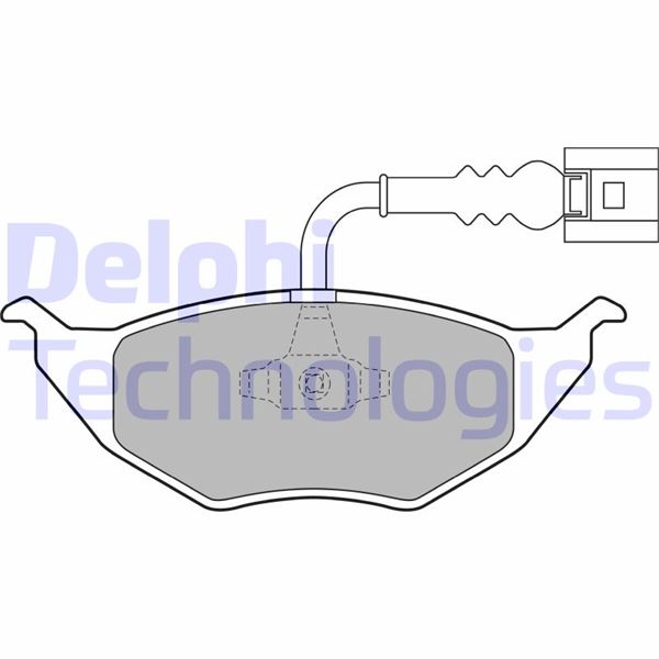 DELPHI LP1736 Fren Sistemleri Fren Balatası - VW LUPO I (6X1, 6E1) uyumlu