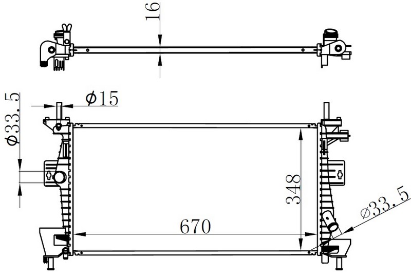 Su Radyatörü - BFR150016 Ürün Görseli
