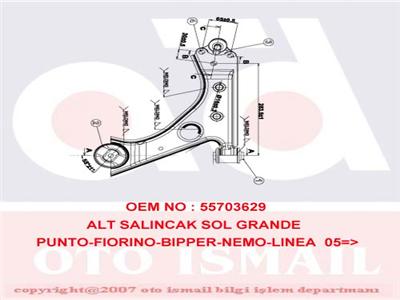 Salıncak - FIAT ORIJINAL - 51895367E Ürün Görseli
