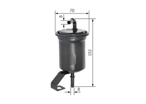 BOSCH F 026 403 756 Yakıt Sistemi Yakıt Filtresi - TOYOTA LAND CRUISER 100 (_J1_) uyumlu