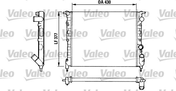 VALEO 883875 Soğutma Sistemi Su Soğutucu & Parçaları - RENAULT 21 Sedan (L48_) uyumlu