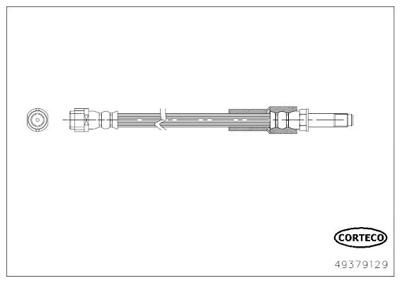 CORTECO 49379129 Fren Sistemleri Fren Hortumları - MERCEDES-BENZ SLK (R172) uyumlu