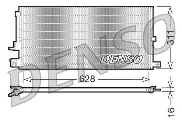 DENSO DCN11007 İklimlendirme Sistemi Klima Radyatörü - JAGUAR X-TYPE I (X400) uyumlu