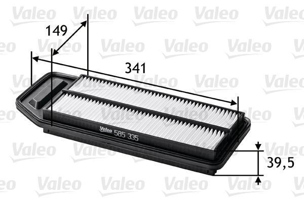 VALEO 585335 Motor Hava Filtresi - HONDA ACCORD VII (CL, CN) uyumlu