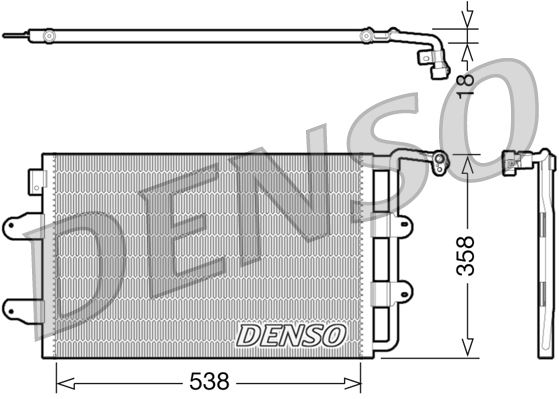 DENSO DCN32026 İklimlendirme Sistemi Klima Radyatörü - VW NEW BEETLE (9C1, 1C1) uyumlu