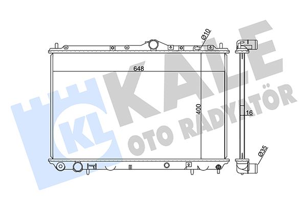 KALE OTO RADYATÖR 351925 Soğutma Sistemi Su Soğutucu & Parçaları - VOLVO S40 I (644) uyumlu
