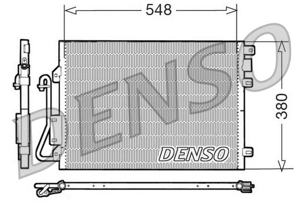 DENSO DCN23008 İklimlendirme Sistemi Klima Radyatörü - RENAULT KANGOO Express (FC0/1_) uyumlu
