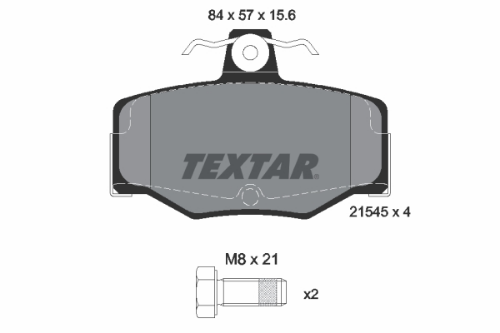 TEXTAR 2154501 Fren Sistemleri Fren Balatası - NISSAN PRIMERA (P10) uyumlu